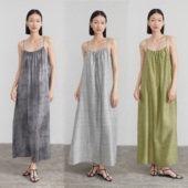 陈小满原创设计重磅真丝印花吊带连衣裙女高级感2026春夏新款 裙子