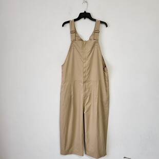 3色日单春夏季纯棉工装背带裤女高腰显瘦纯色2026新款贵牌连体裤