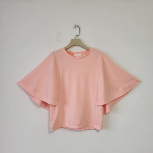 3色日单夏季圆领蝙蝠袖短袖女设计感上衣松弛风夏季百搭显瘦流行