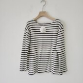 上衣 T恤女宽松休闲百搭圆领针织衫 5款 日系简约条纹长袖