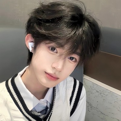 纤韵佳人假发男短发黑棕色自然全头套韩版帅气微分碎盖男士假发套