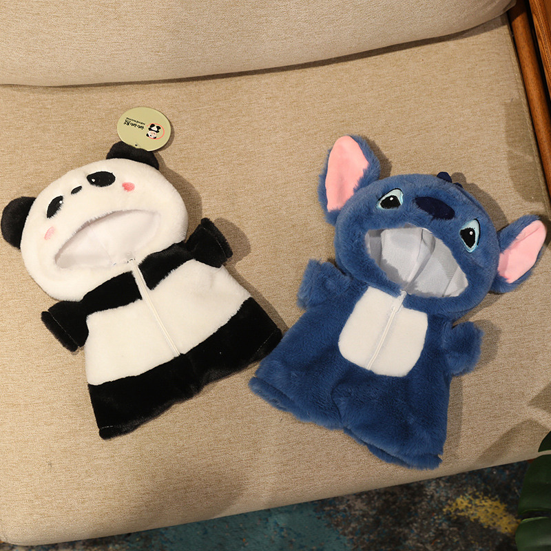 30cm超萌可爱棉花娃娃连帽衣服