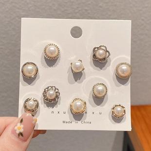领口防走光扣子暗扣免缝神器隐形胸针女别针固定衣服胸花胸口扣针