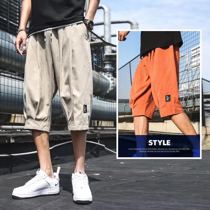 大码短裤加肥加大肥佬中国风小脚宽松工装耐脏耐磨胖子夏男七分裤,男装,大码下装,淘宝优惠券,粉丝福利购,淘宝优惠卷