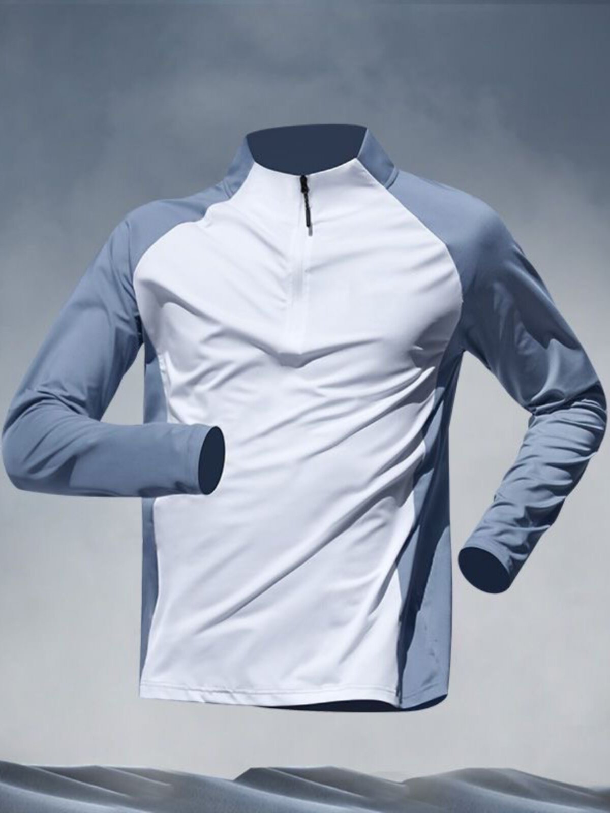 지퍼 트레이닝 복 남성용 긴팔 속건 의류 사이클링 스포츠 육상 경기 스포츠 티셔츠 정장 러닝 피트니스 의류