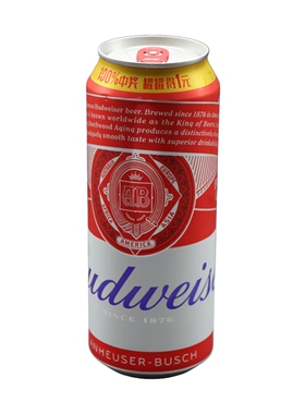 国产百威易拉罐啤酒500mlX1-5瓶大瓶红色中浓度小麦醇正黄啤宴请