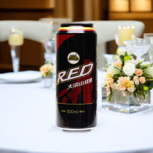宁波大梁山啤酒9度红啤浓色啤酒500ml*1瓶拉罐装休闲宴请聚会酒