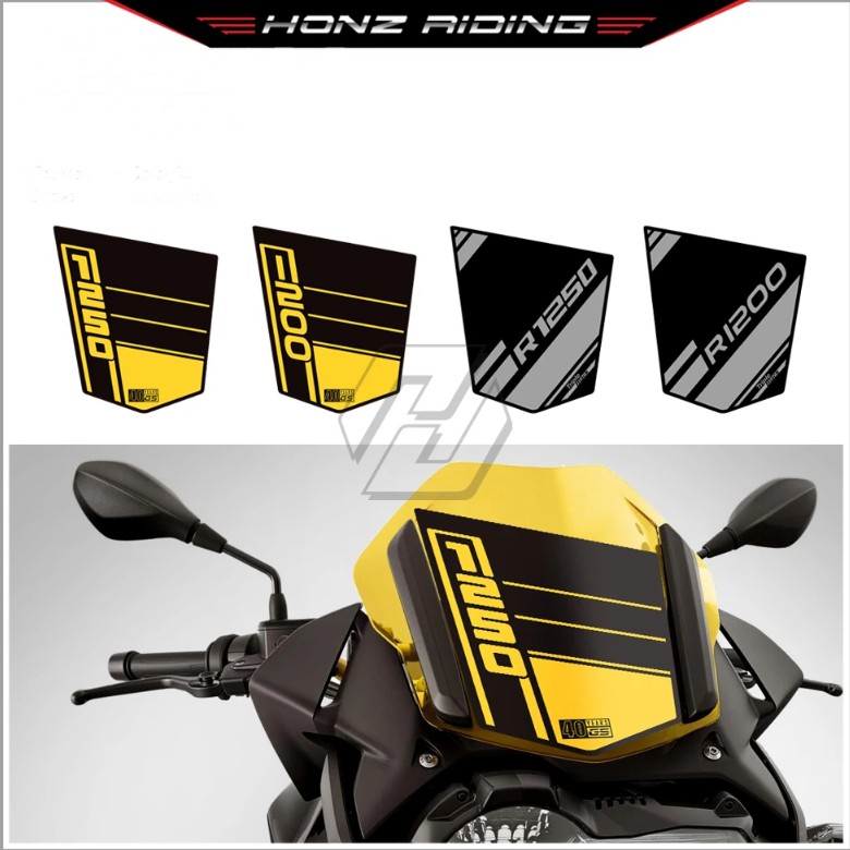 适用BMWR1200GS R1250GS/ADV机车挡风玻璃贴花 不黏胶反光贴片标