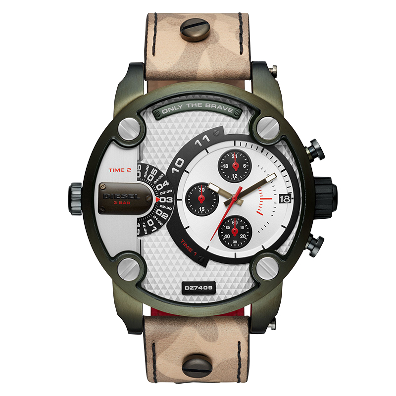 ¡¾Ïã¸ÛÖ±ÓÊ¡¿Diesel/µÏÈü Ë«Ê±Çø¶à¹¦ÄܼÆÊ±Ê¯Ó¢ÄбíDZ7409