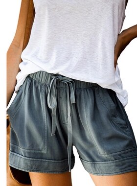 Casual day silk shorts new female summer in Europe and the h