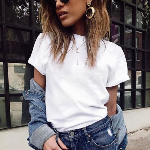 Summer Women's Casual Blouse Ladies For Tops T-Shirt Shirts