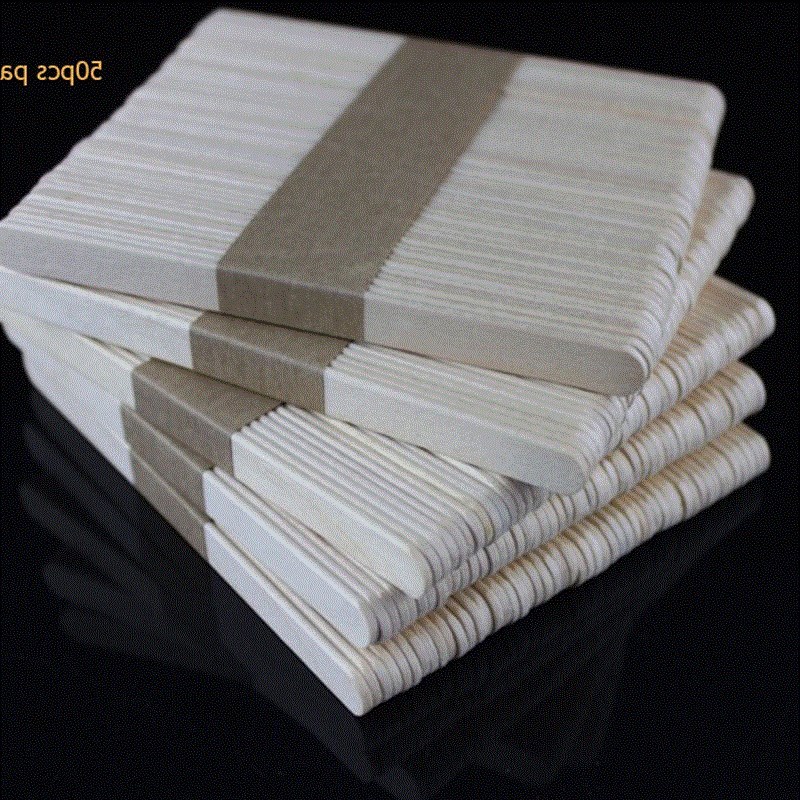 new 200 pcs wooden popsicle stick ice cream lolly cake diy