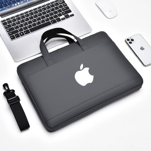 Pro 适用苹果 MacBook Apple 16英寸笔记本电脑包Air15寸皮膜防水手提袋男女
