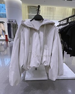 2024秋季新品 女装 绒面质感效果短款夹克外套 3046833 712