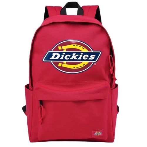 Dickies/帝客 百搭开合聚酯纤维高中初中生书包背包双肩包 红色