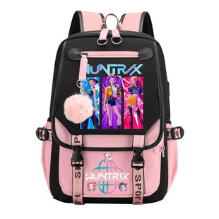 KPOP猎魔女团周边书包米拉佐伊鲁米联名双肩包小学生痛包儿童背包