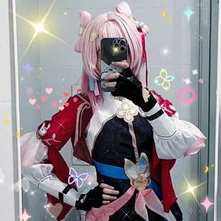 崩坏星穹铁道cos服仙舟三月七cosplay套装女角色鞋子学生假发儿童