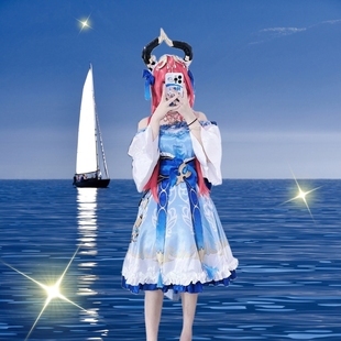 原神cos服妮露cosplay套装日服联动假发女角色周边假发儿童小学生