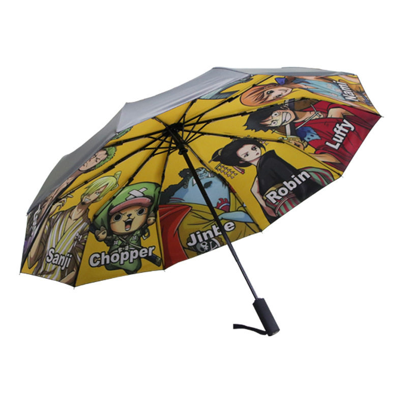 海贼王周边自动伞路飞联名雨伞索隆遮阳伞山治娜美乔巴乌索普罗宾