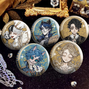 第五人格周边吧唧小女孩日谷闪魂徽章红夫人胸针记者联名医生园丁