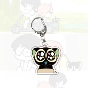 罗小黑战记钥匙扣无限小黑猫书包挂件小学生周边摆件鹿野师姐联名