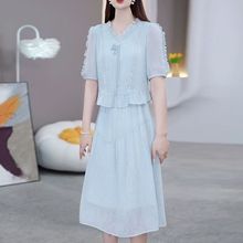 雪纺连衣裙2025新款女夏季今年流行十三行爆款气质减龄高级感裙子