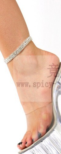 美国代购【Western fashion】3行松紧弹性脚链足链流行时尚饰品
