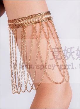 交叉链条挂坠手镯流行首饰