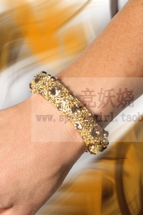 美国代购【Western fashion】弹性钻石手镯手链流行首饰时尚饰品