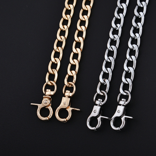 小ck可拆卸肩带金色圆扣百搭加长包带单肩斜挎女包包链条