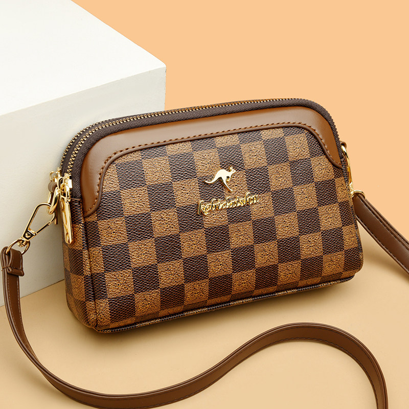 骞诺贝儿格子包女2025新款软皮单肩斜挎包时尚百搭小方包,箱包皮具/热销女包/男包,通用款女包,淘宝优惠券,粉丝福利购,淘宝优惠卷