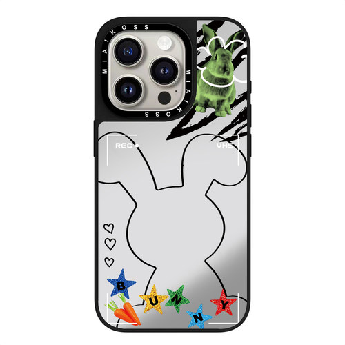 MIAIKOSS/妙吻联名bunny兔子镂空头像适用iPhone18Promax苹果17手机壳15潮牌14防摔套13个性12女16精致磁吸版