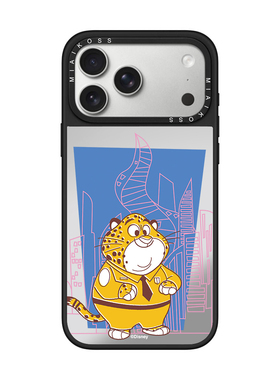 联名疯狂动物车蓝色豹子适用iPhone17Promax苹果16手机壳15潮牌14防摔套13个性12女11艺术家磁吸版卡通精致