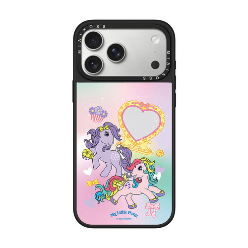 MIAIKOSS/妙吻联名小马宝莉爱心镜子花朵适用iPhone17Promax苹果16手机壳15潮牌14防摔套13个性12女11磁吸版