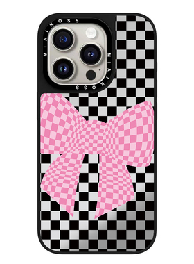 MIAIKOSS/妙吻联名粉色蝴蝶结适用iPhone16Promax苹果17手机壳15潮牌14防摔套13个性12女11艺术卡通精致磁吸