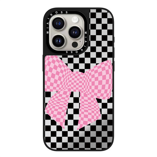 MIAIKOSS/妙吻联名粉色蝴蝶结适用iPhone16Promax苹果17手机壳15潮牌14防摔套13个性12女11艺术卡通精致磁吸