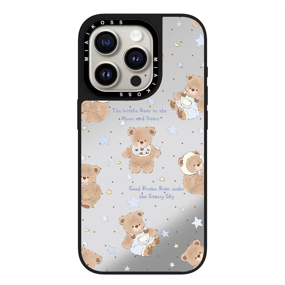 CASE联名星星小熊斑点狗鲜花兔子适用iPhone16ProMax苹果13创意12镜面15手机壳艺术家14防摔硬磁吸版明星同款