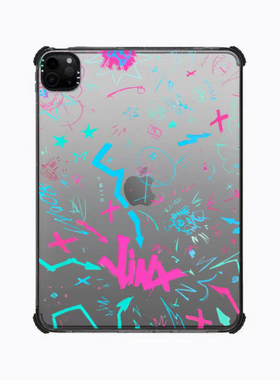 联名英雄联名双城之战涂鸦适用苹果iPad Pro11寸平板电脑mini7/6保护套ipad10/11代防摔壳13/12.9mini创意