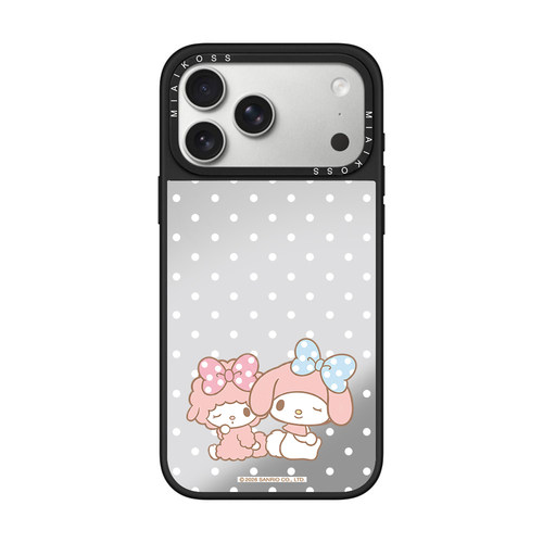 MIAIKOSS/妙吻联名白色波点美乐蒂适用iPhone17Promax苹果16手机壳15潮牌14防摔套13个性12女18艺术家磁吸版