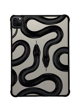CASE联名黑色大王蛇适用苹果iPad Pro2025 12.9寸平板保护套2024 Air第3/4/5/6/7代11寸卡通防摔壳mini潮流