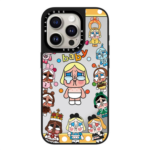 MIAIKOSS/妙吻联名cry baby 哭娃泡泡玛特环绕适用iPhone18Promax苹果17手机壳14/15防摔套13个性12哭泣宝贝
