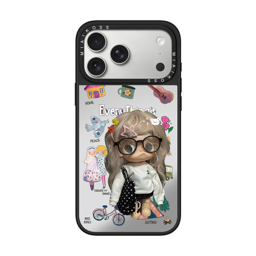 MIAIKOSS/妙吻联名嘎子姐波点宝宝自行车适用iPhone17Promax苹果16手机壳15潮牌14防摔套13个性12女11磁吸版