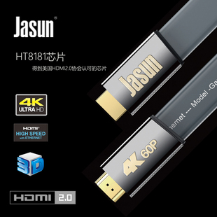 捷顺HDMI2.04k高清线电脑光纤电视机投影仪蓝光硬盘播放器机顶盒