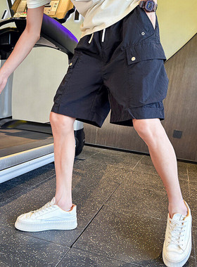 夏季短裤男2025新款时尚潮流工装五分休闲裤男B317-DK8001-P55