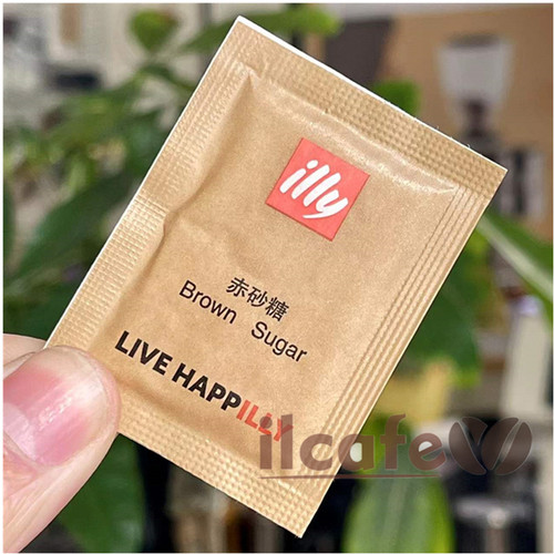 illy意利黄糖包赤砂糖果茶专用