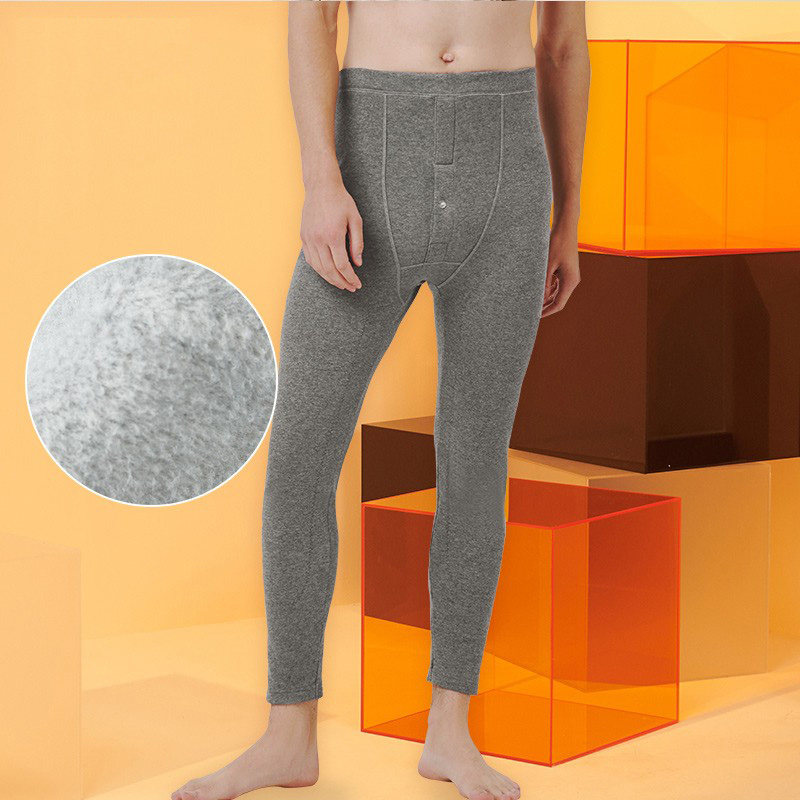 三枪保暖裤秋裤男秋冬加绒维耐防寒德绒加厚长裤棉毛裤内穿打底裤