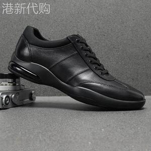 GRIZWOK男鞋2026春季新款时尚运动休闲鞋男款百搭真皮软底鞋子男