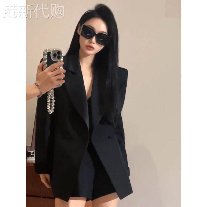 黑色高端西装外套女春秋2026新款气质名媛高级感超好看小个子西服