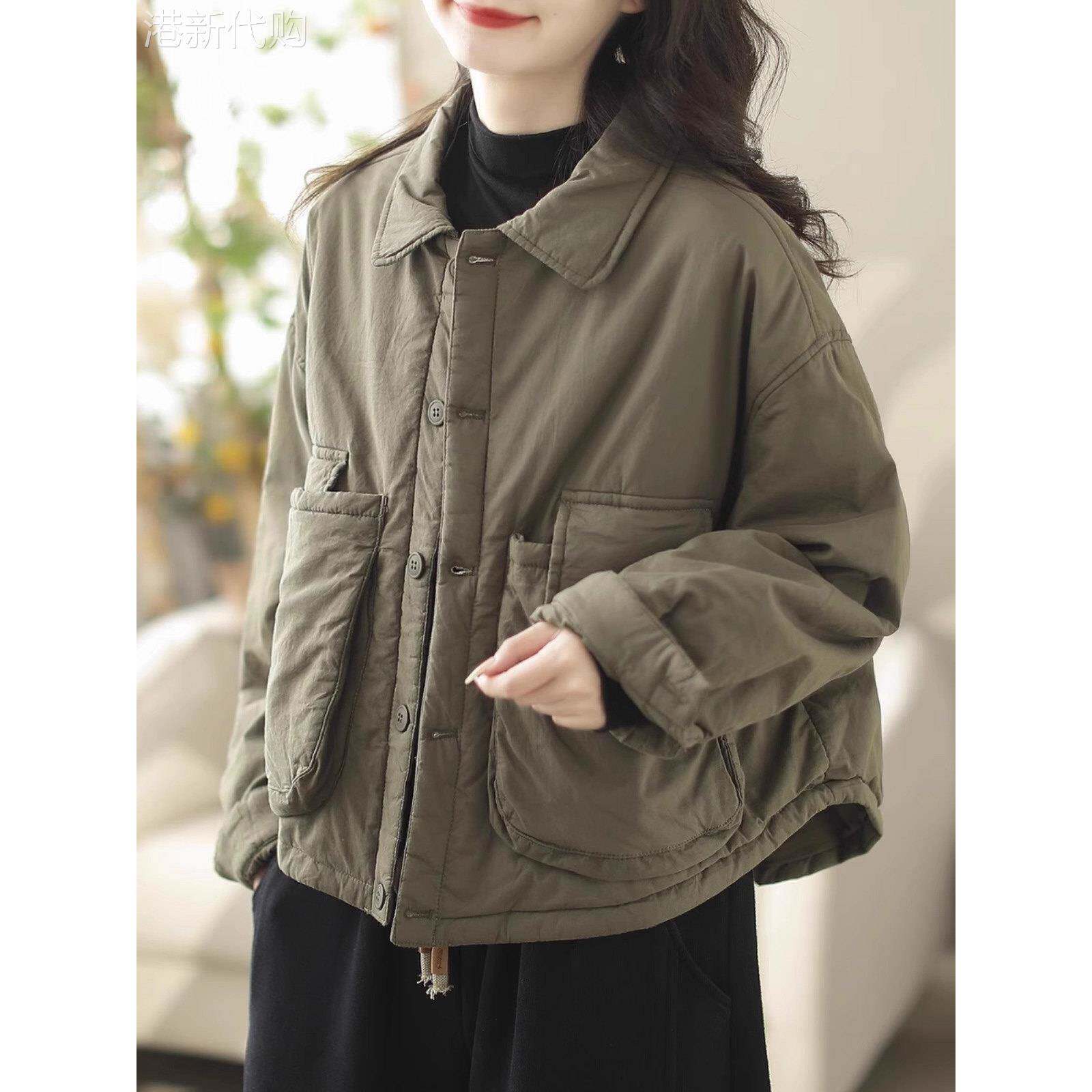棉衣棉服女秋冬季2025年新款宽松小个子短款休闲轻薄保暖棉袄外套