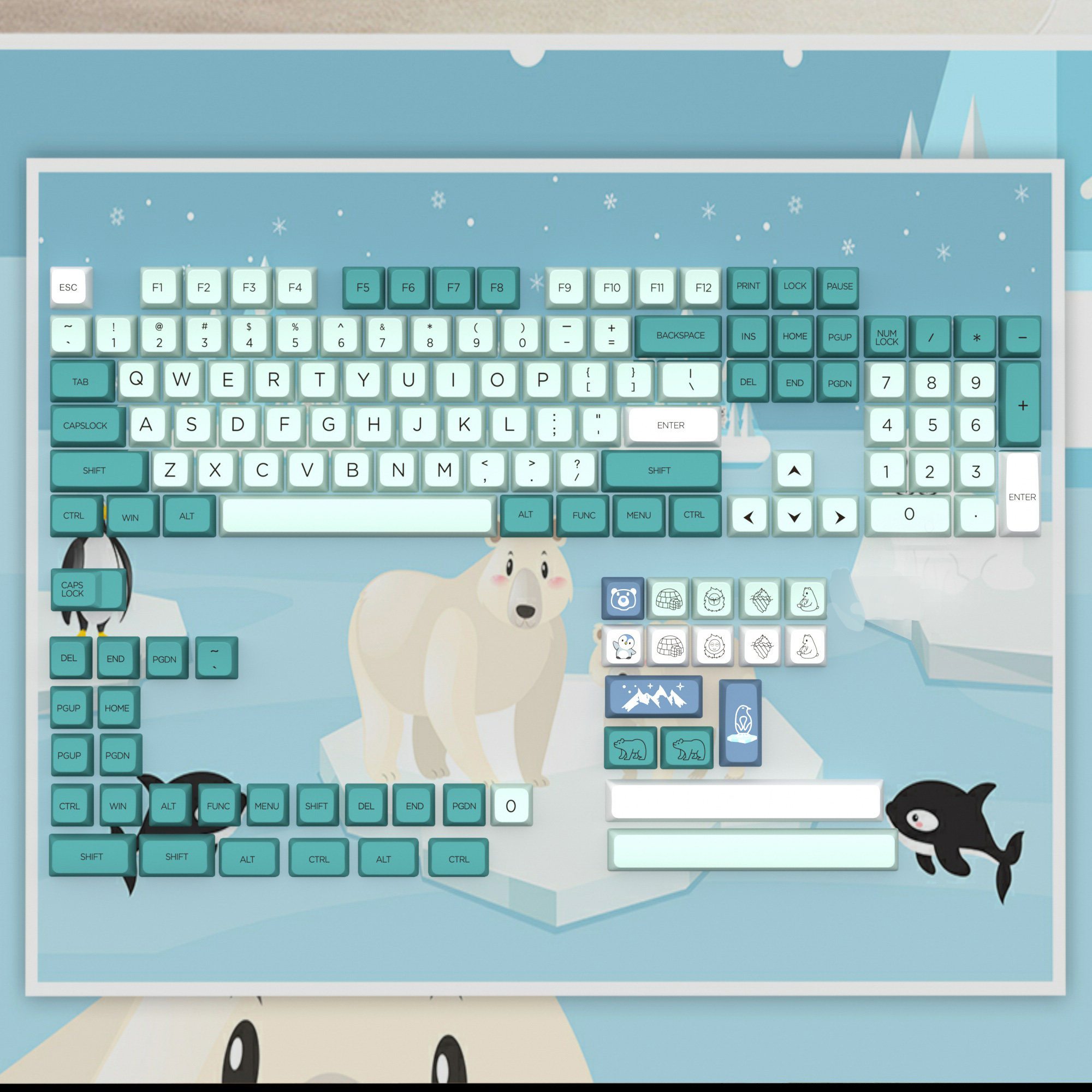 DNDKB 기계식 키보드 승화 PBT 키캡 XDA DSA 원본 MDA 빙산 키캡